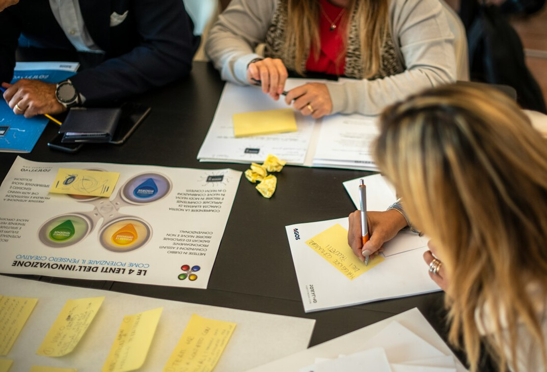 group discussion in workshop